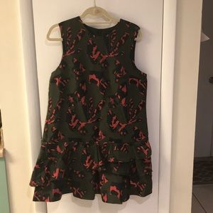 Banana Republic Drop Waist Ruffle Dress